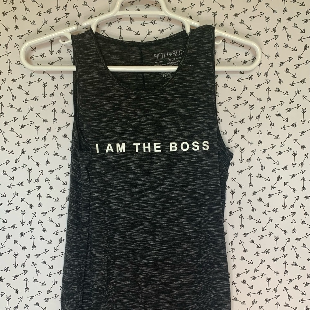 Fifth Sun “I Am The Boss” Women’s Large Tank Top